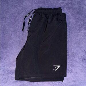 Gymshark Black Athletic Shorts and Performance Design